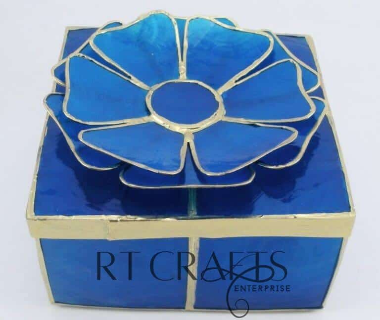 Decorate Square Box (Blue) (1)